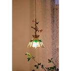 Lampada a sospensione in vetro Lalique Rose