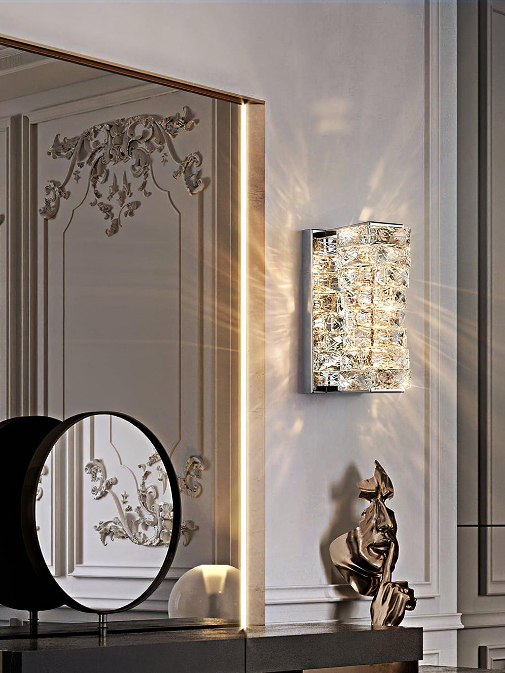 Ilvelia Applique Cristallo Postmoderno Lusso