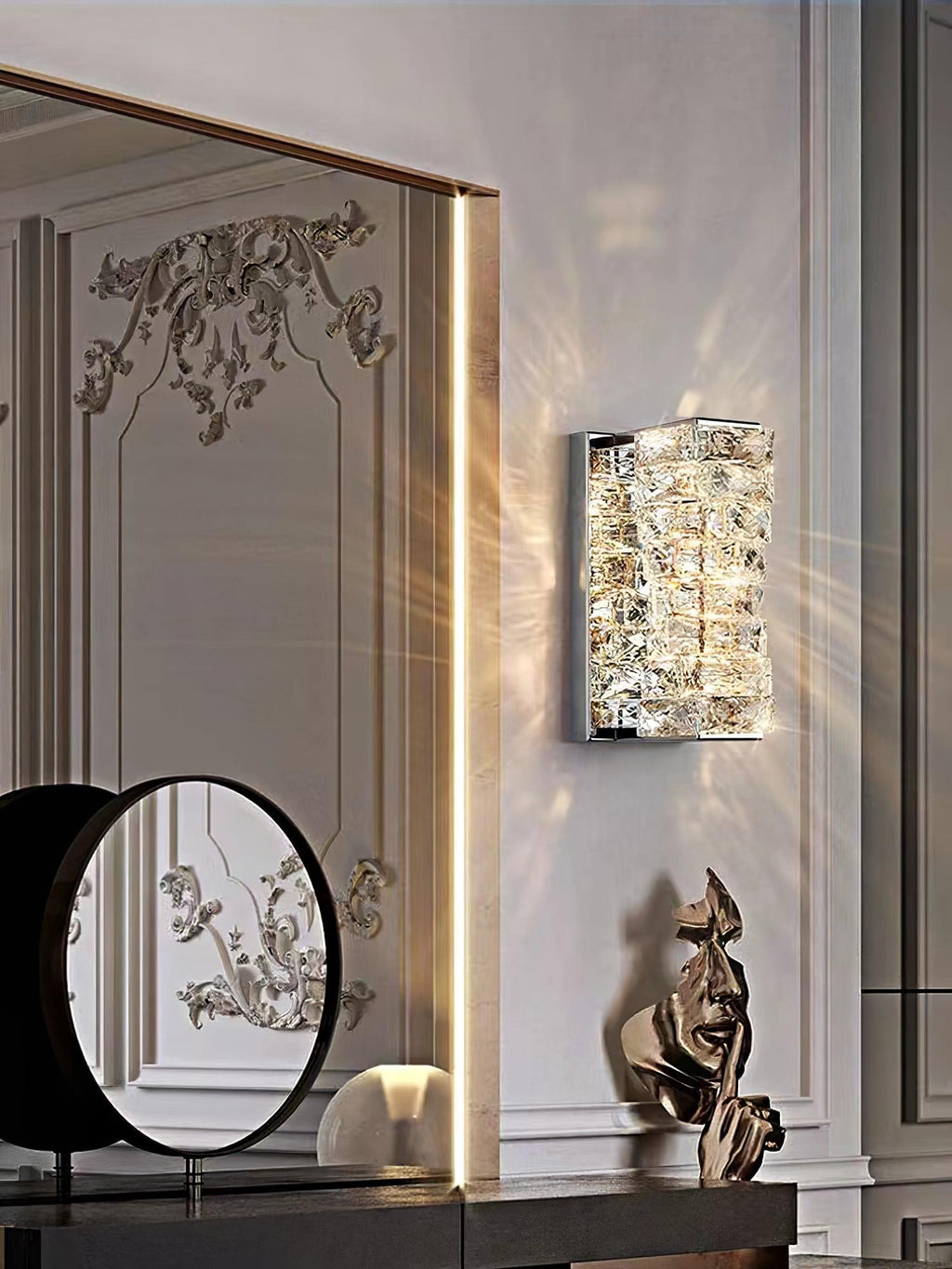 Ilvelia Applique Cristallo Postmoderno Lusso