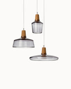 WoodenHalo Light – Moderna lampada a sospensione LED