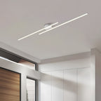 Lampada da soffitto Langstrip – LED – Nera – 21×5 cm – Design moderno per soggiorno e corridoio