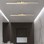 Lampada da soffitto Langstrip – LED – Nera – 21×5 cm – Design moderno per soggiorno e corridoio