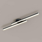 Lampada da soffitto Langstrip – LED – Nera – 21×5 cm – Design moderno per soggiorno e corridoio