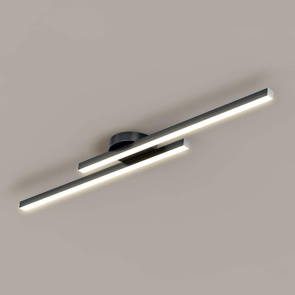 Lampada da soffitto Langstrip – LED – Nera – 21×5 cm – Design moderno per soggiorno e corridoio