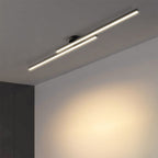 Lampada da soffitto Langstrip – LED – Nera – 21×5 cm – Design moderno per soggiorno e corridoio