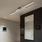 Lampada da soffitto Langstrip – LED – Nera – 21×5 cm – Design moderno per soggiorno e corridoio
