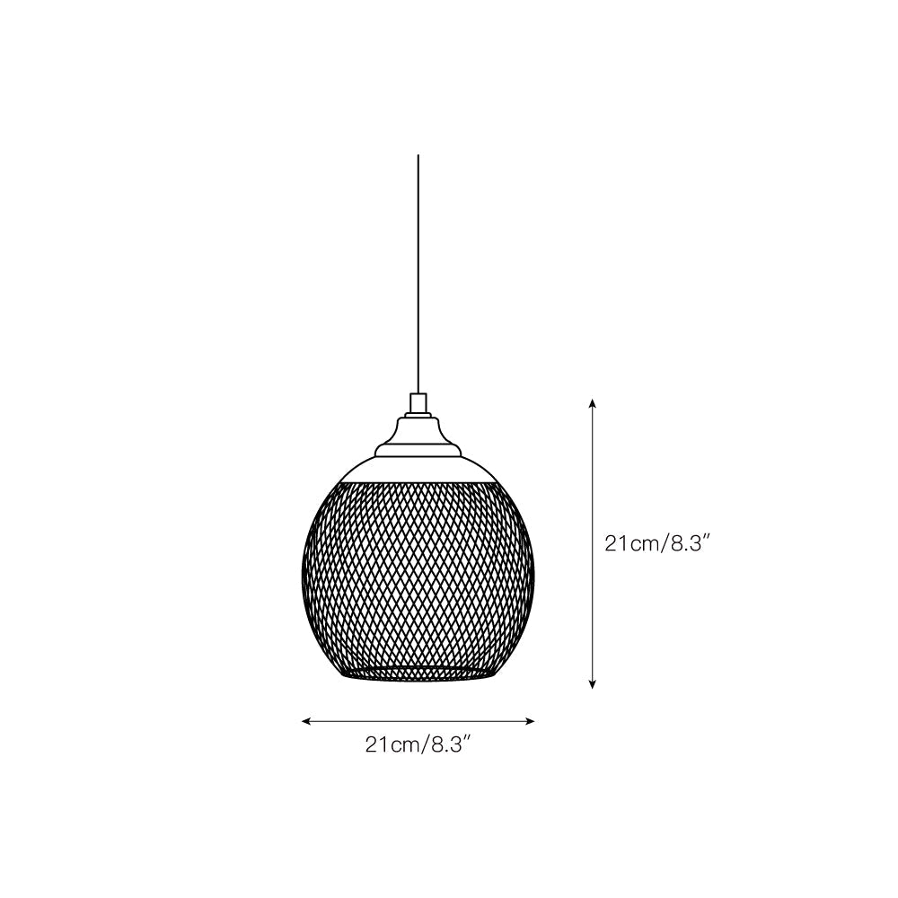 Lampada a sospensione Lanister Mesh