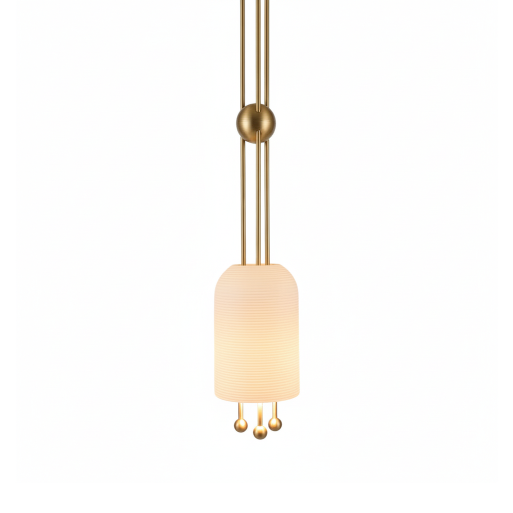 Lampada a Pendente in Vetro a Lanterna