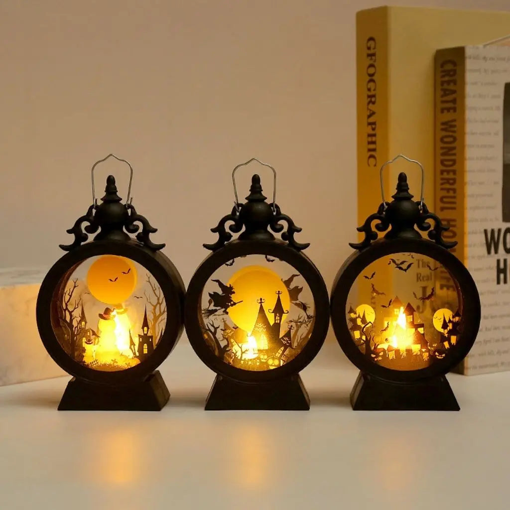 Luce di Mezzanotte - Lanterna Retro di Halloween
