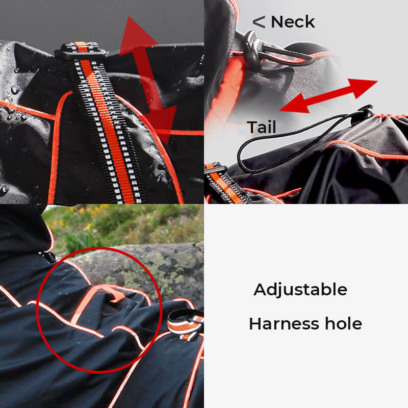 Cappotto Impermeabile per Cani – Giacca Outdoor Regolabile per Cani