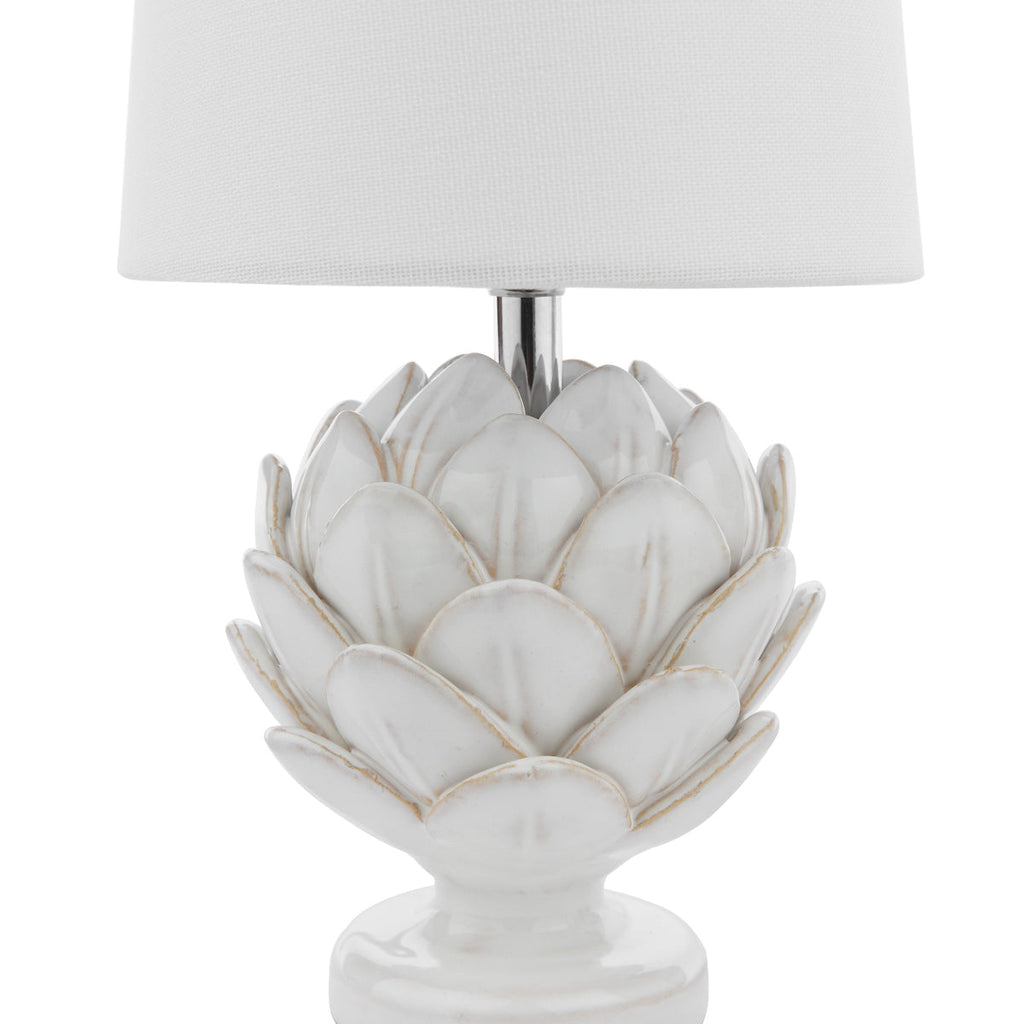 Lampada da tavolo Laura Ashley Artichoke Twin Pack Bianca