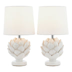 Lampada da tavolo Laura Ashley Artichoke Twin Pack Bianca