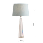 Laura Ashley Blake Base Lampada da Tavolo in Cristallo Vetro Tagliato Obelisco Media