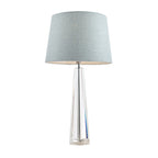 Laura Ashley Blake Base Lampada da Tavolo in Cristallo Vetro Tagliato Obelisco Media