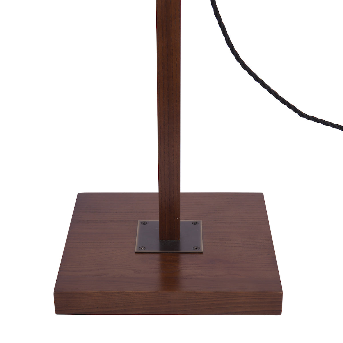 Lampada da Terra Regolabile Laura Ashley Burdale con Base in Legno Scuro