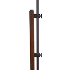 Lampada da Terra Regolabile Laura Ashley Burdale con Base in Legno Scuro