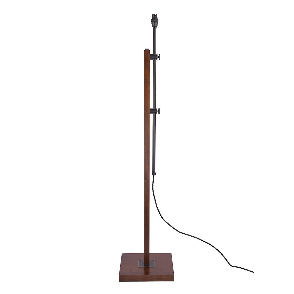 Lampada da Terra Regolabile Laura Ashley Burdale con Base in Legno Scuro