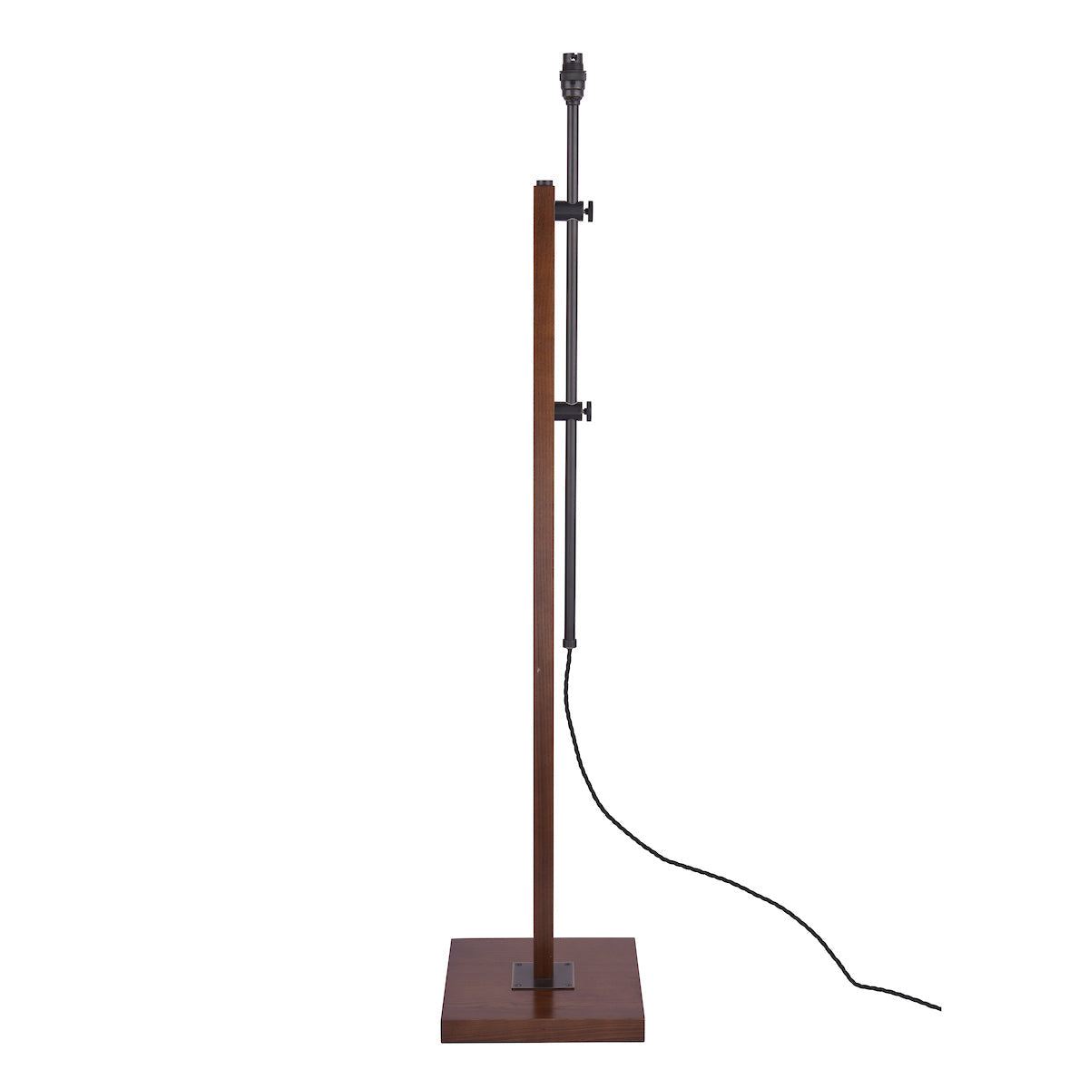 Lampada da Terra Regolabile Laura Ashley Burdale con Base in Legno Scuro
