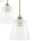 Laura Ashley Callaghan Pendant a 3 Luci in Ottone Antico