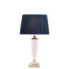 Lampada da Tavolo Grande Laura Ashley Carson Nichel Lucido e Cristallo