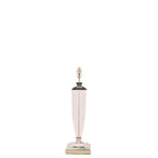 Lampada da Tavolo Grande Laura Ashley Carson Nichel Lucido e Cristallo
