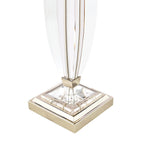 Lampada da Tavolo Grande Laura Ashley Carson Nichel Lucido e Cristallo