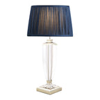 Lampada da Tavolo Grande Laura Ashley Carson Nichel Lucido e Cristallo