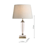 Lampada da Tavolo Media Laura Ashley Carson Ottone Antico & Cristallo