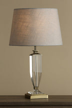 Lampada da Tavolo Media Laura Ashley Carson Ottone Antico & Cristallo
