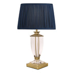 Lampada da Tavolo Piccola Laura Ashley Carson Ottone Antico e Cristallo