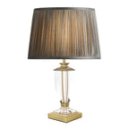 Lampada da Tavolo Piccola Laura Ashley Carson Ottone Antico e Cristallo