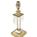 Lampada da Tavolo Piccola Laura Ashley Carson Ottone Antico e Cristallo