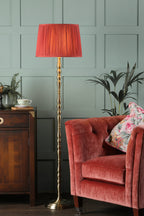 Lampada da terra Laura Ashley Corey con base in ottone antico