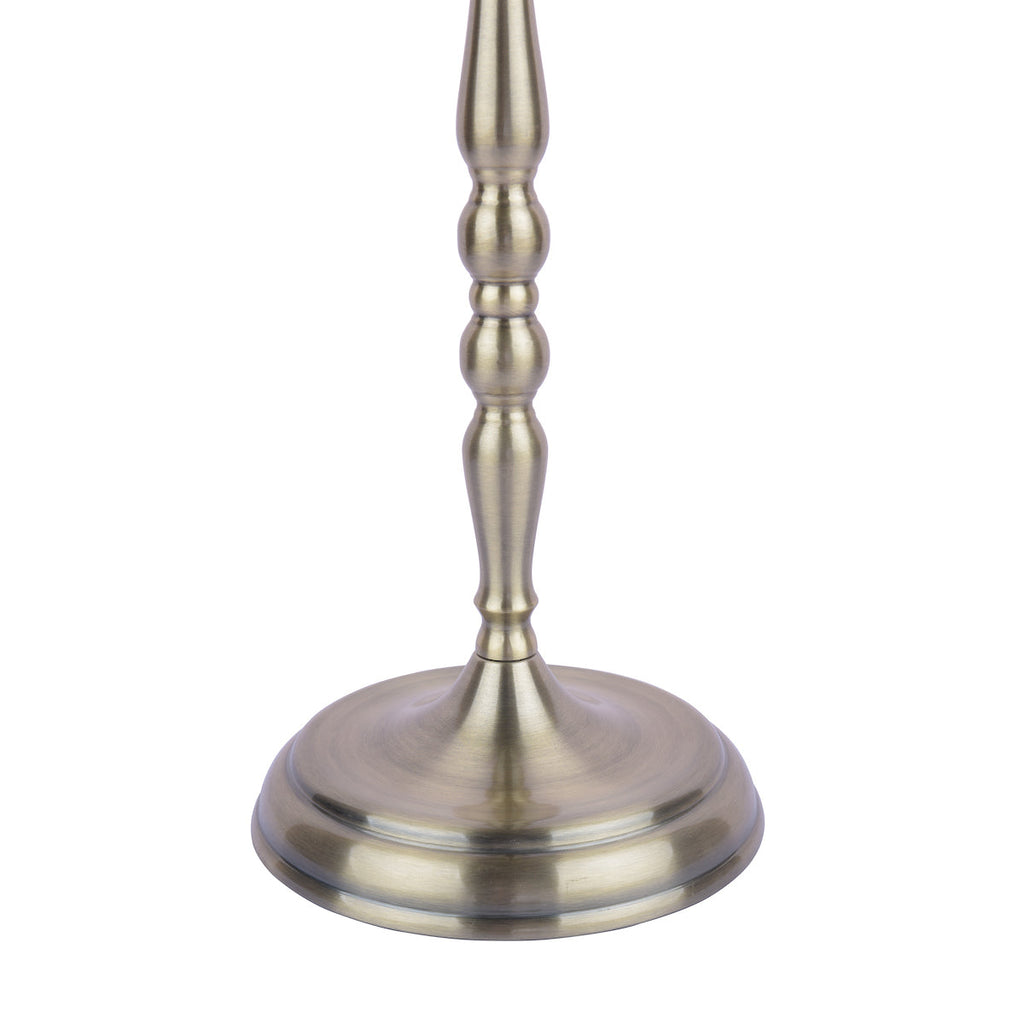 Lampada da terra Laura Ashley Corey con base in ottone antico