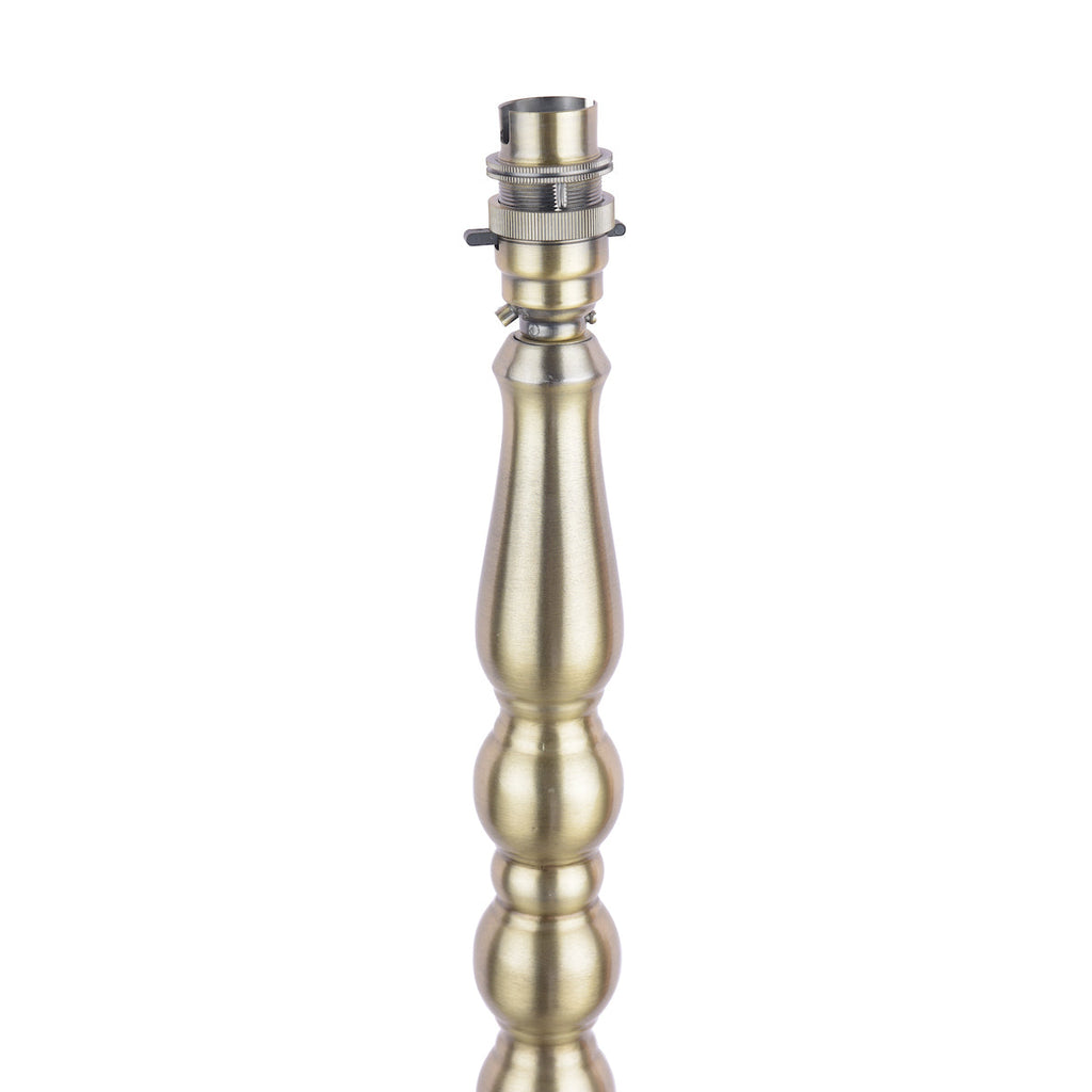 Lampada da terra Laura Ashley Corey con base in ottone antico