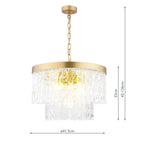 Laura Ashley Durnsford Pendant Ottone Anticato Opaco