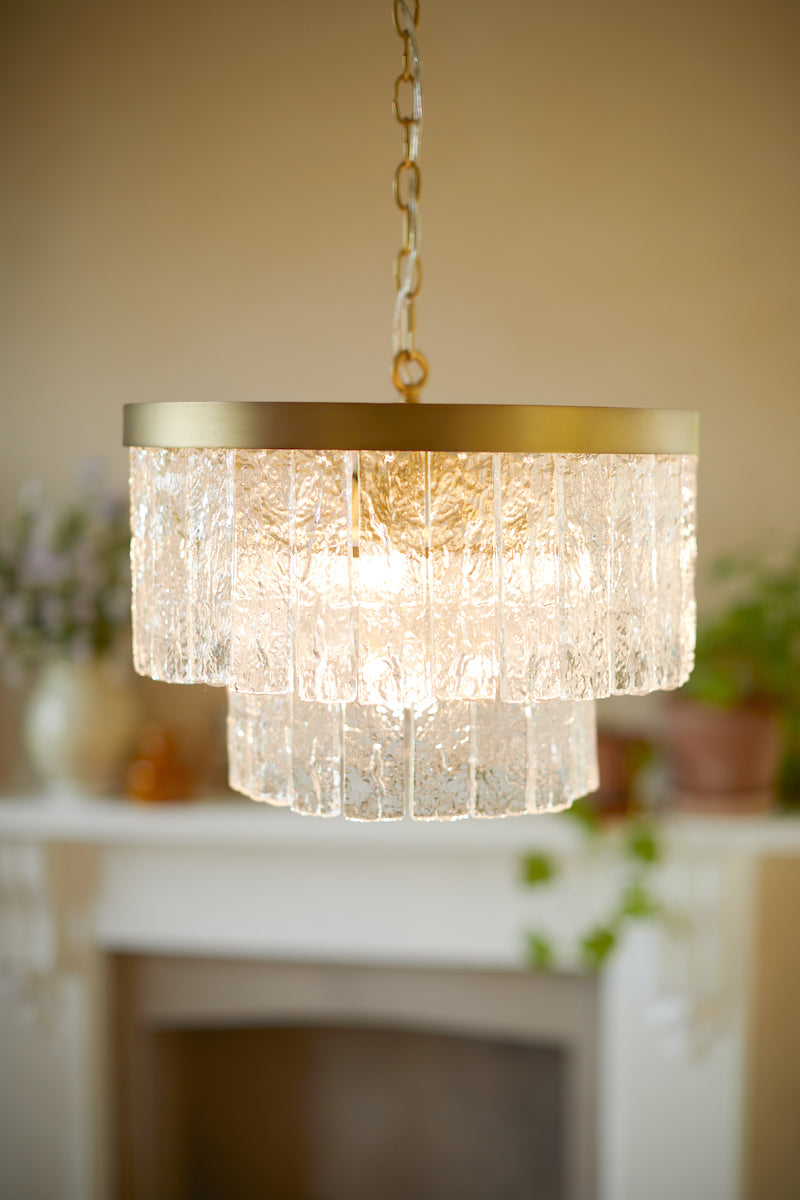 Laura Ashley Durnsford Pendant Ottone Anticato Opaco
