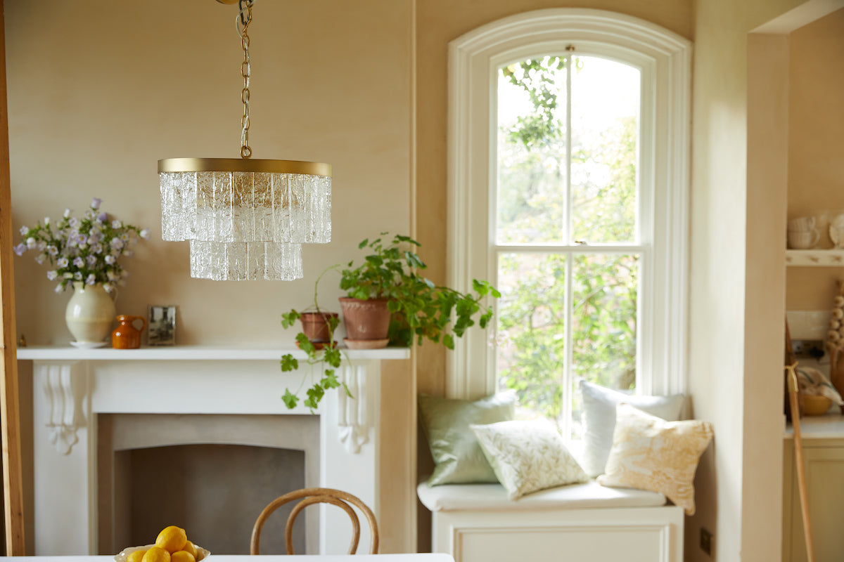 Laura Ashley Durnsford Pendant Ottone Anticato Opaco