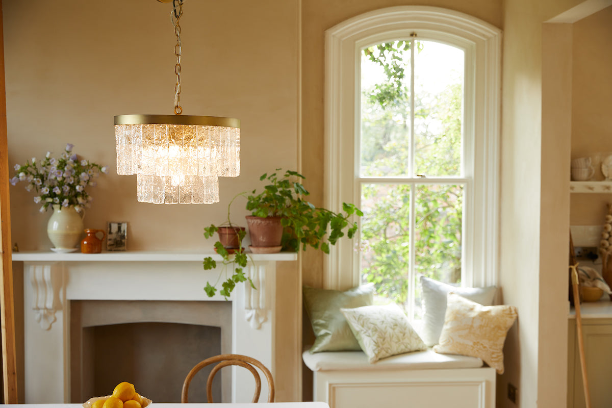 Laura Ashley Durnsford Pendant Ottone Anticato Opaco