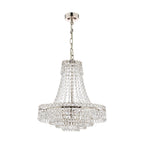 Laura Ashley Enid Lampadario a 5 Luci in Nichel Lucido e Vetro Tagliato