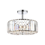 Laura Ashley Fernhurst 3 Luci Semi-Flush in Cristallo e Cromo Lucido