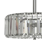 Laura Ashley Fernhurst 3 Luci Semi-Flush in Cristallo e Cromo Lucido