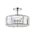 Laura Ashley Fernhurst 3 Luci Semi-Flush in Cristallo e Cromo Lucido