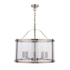 Laura Ashley Harrington 5 Luci Pendenti Ottone Antico