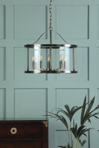 Laura Ashley Harrington 5 Luci Pendenti Ottone Antico