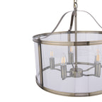 Laura Ashley Harrington 5 Luci Pendenti Ottone Antico