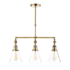 Laura Ashley Isaac 3 Light Bar Pendant Ottone Antico
