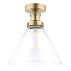 Laura Ashley Isaac Semi-Flush Ottone Antico