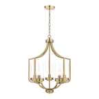 Lampadario a 5 luci in ottone antico Laura Ashley Joseph