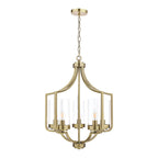 Lampadario a 5 luci in ottone antico Laura Ashley Joseph